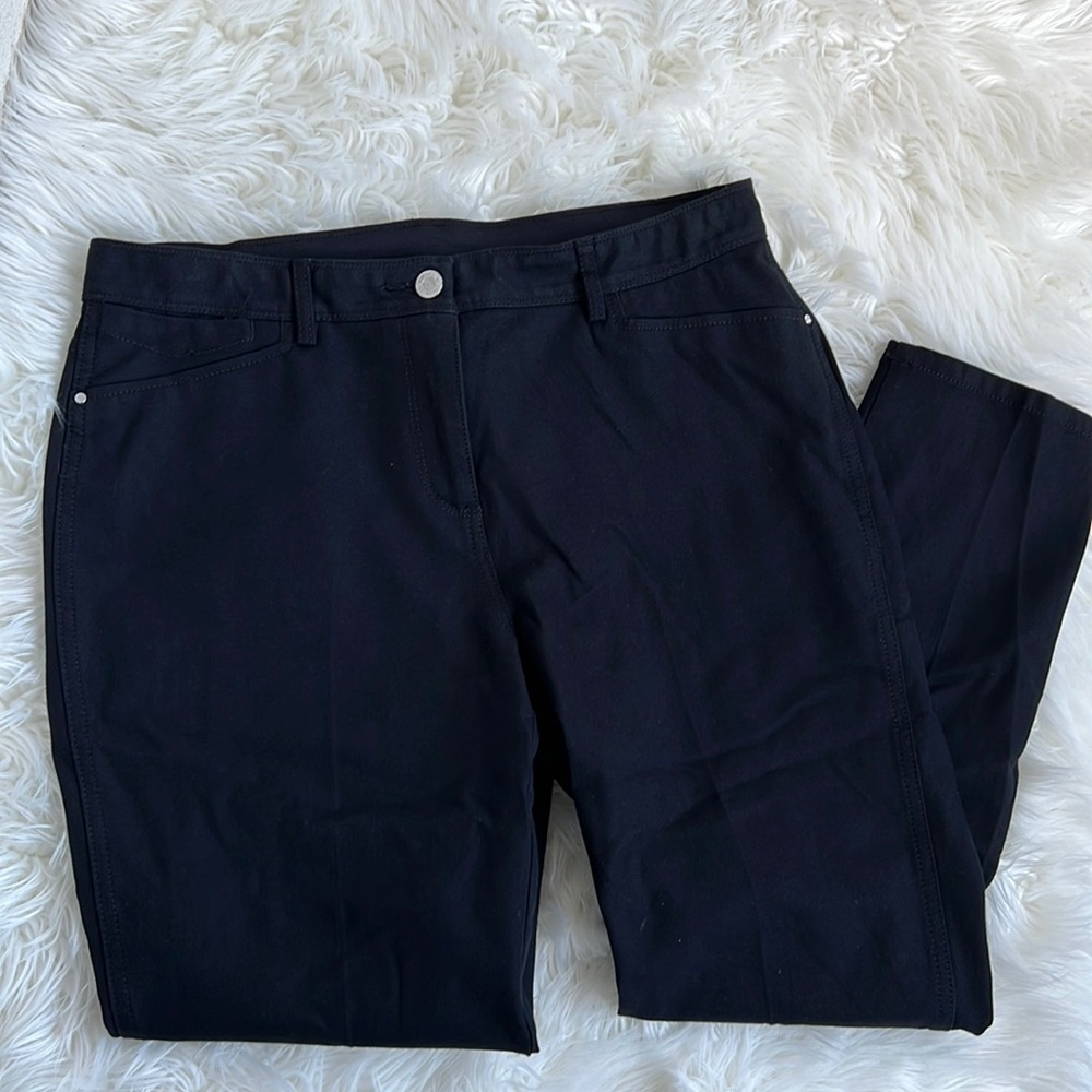 SO SLIMMNG By Chicos black pants plus size 1.5